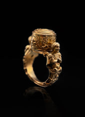 Antique poison secret ring