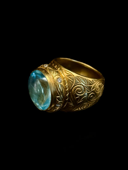 Aquamarine ring