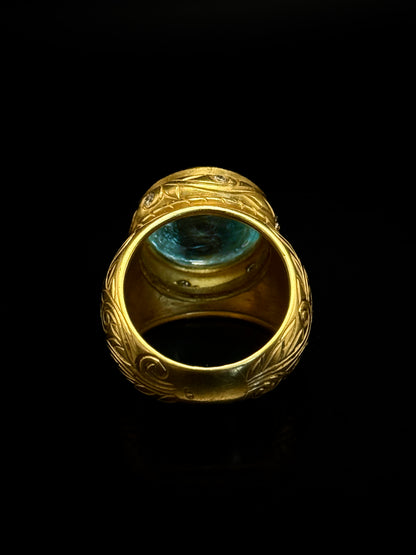 Aquamarine ring
