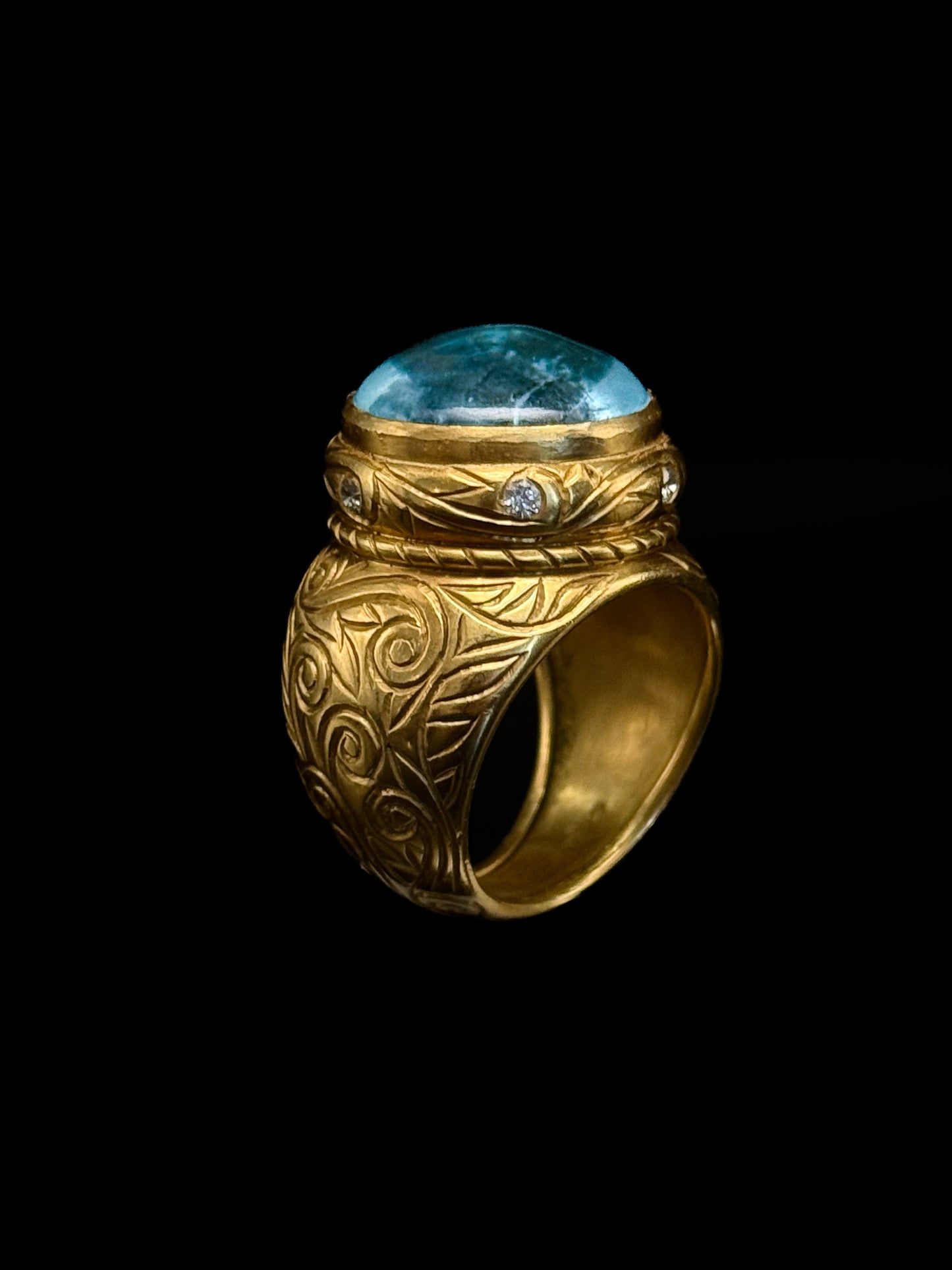Aquamarine ring