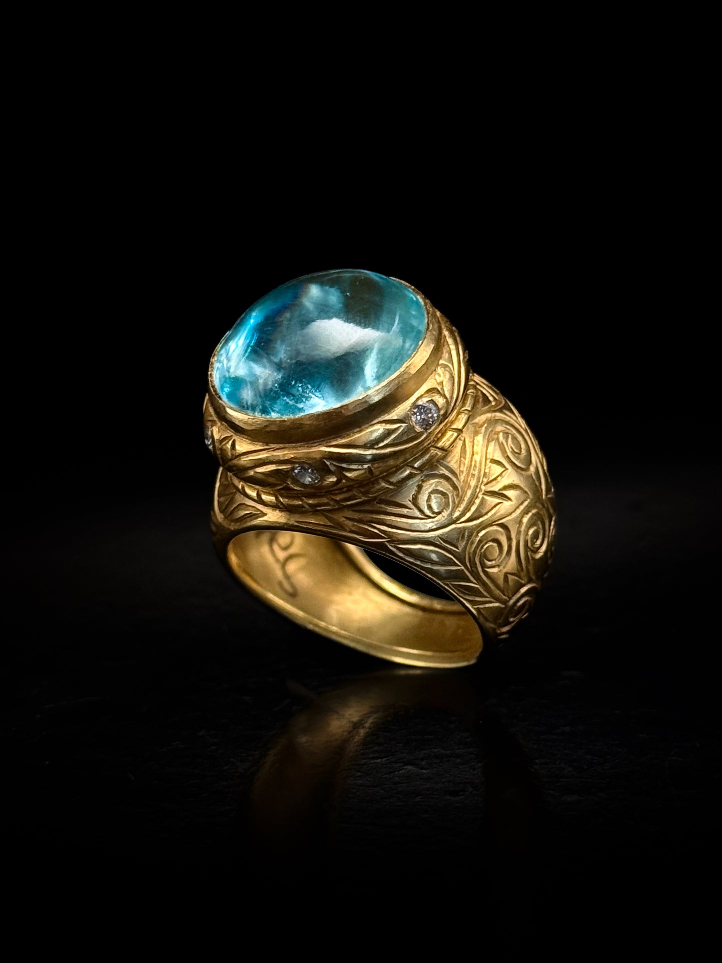 Aquamarine ring