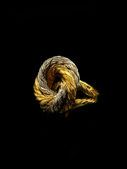 Bague cordage tressée