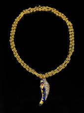 Georgian snake diamonds necklace