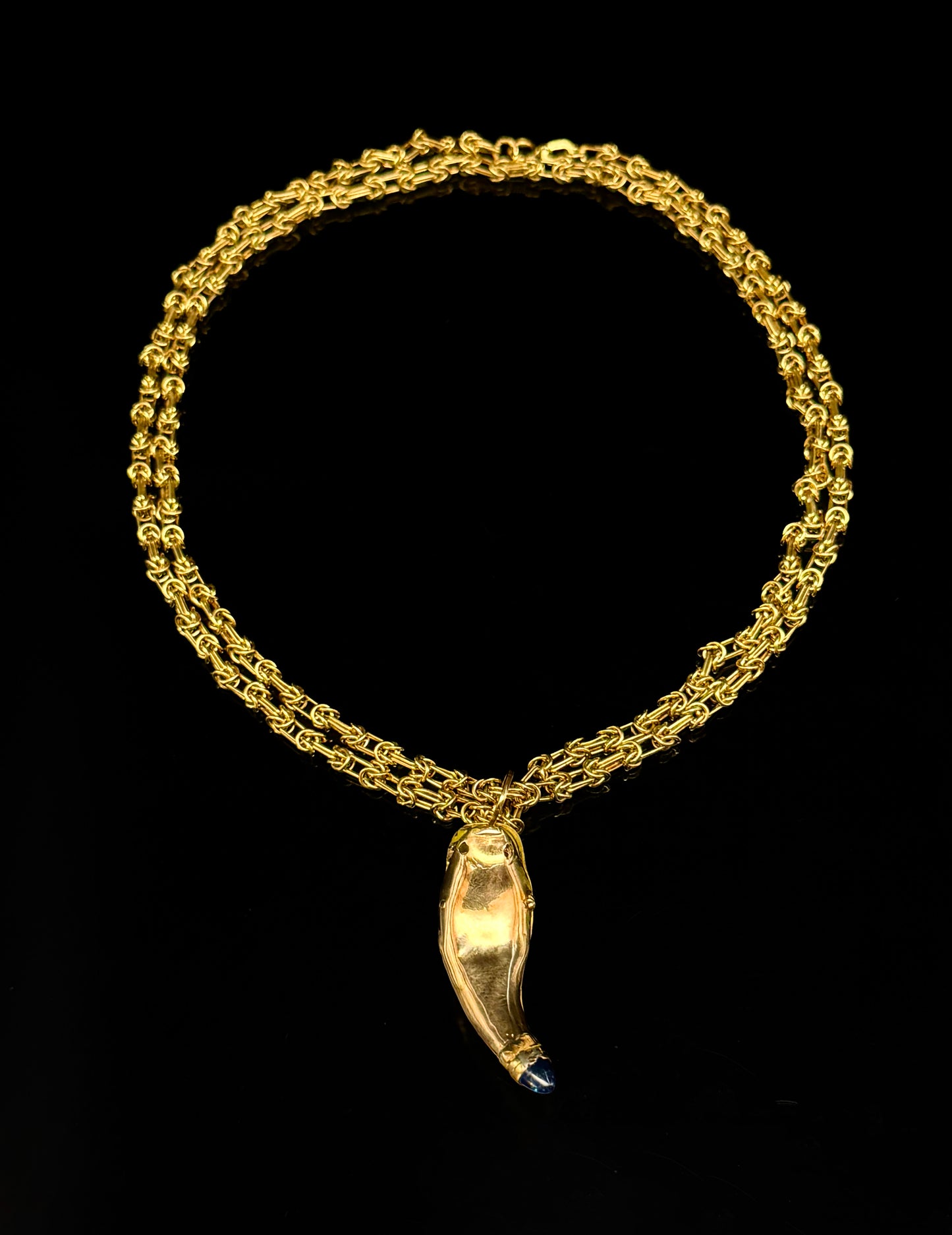 Georgian snake diamonds necklace