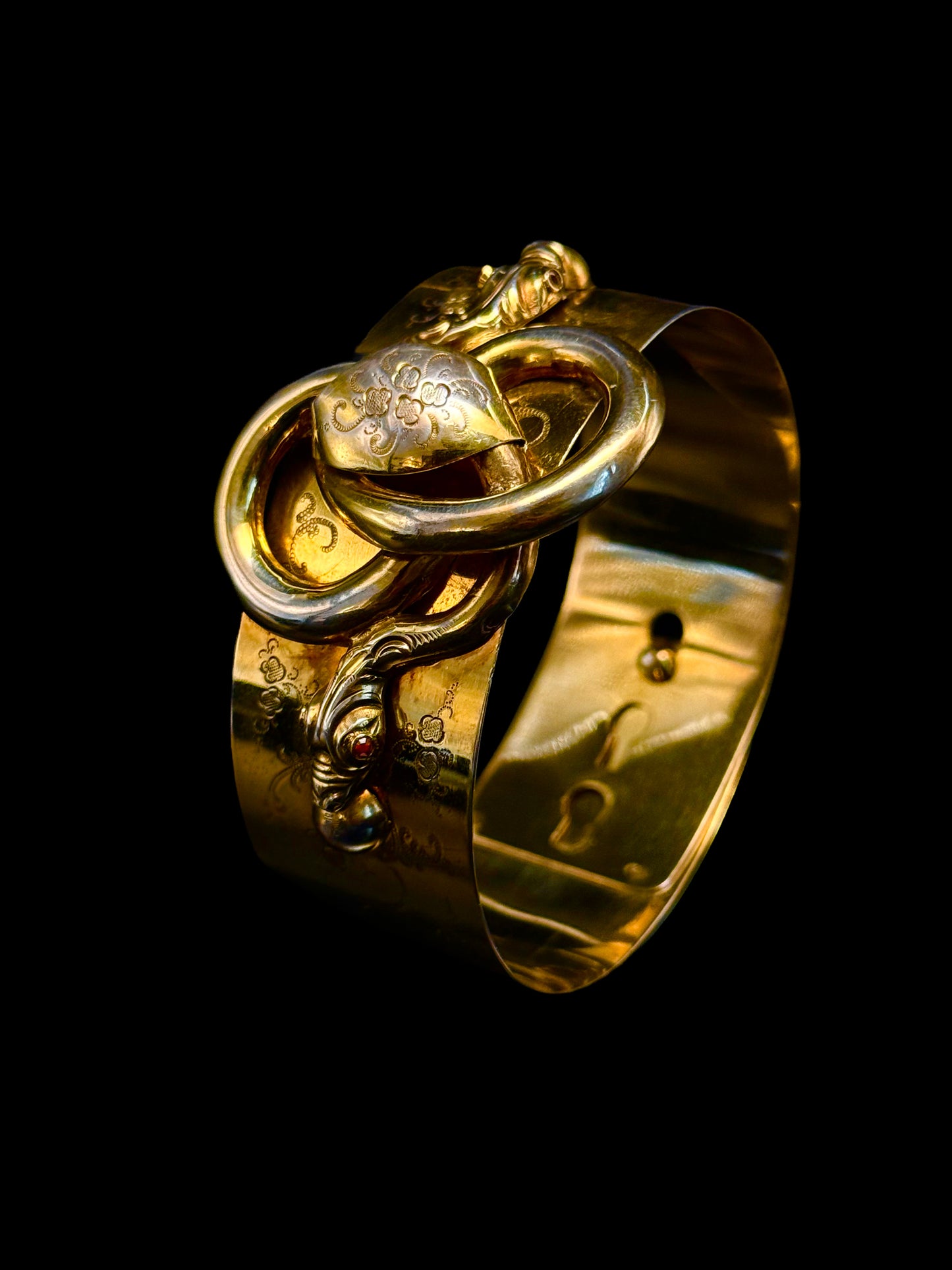 Bracelet manchette serpent