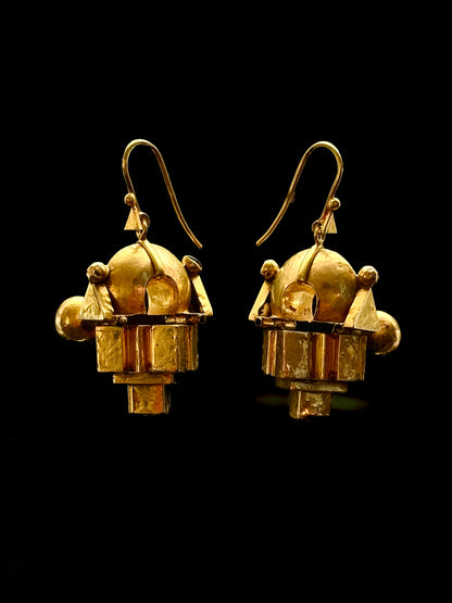 Boucles d'oreilles indiennes Thandatti