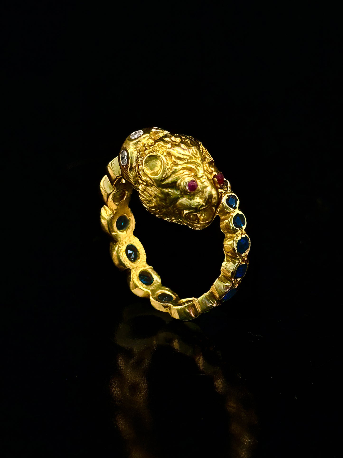 Bague chimère lion