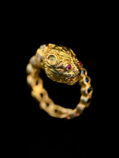 Bague chimère lion