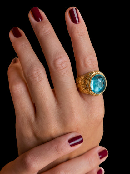 Aquamarine ring